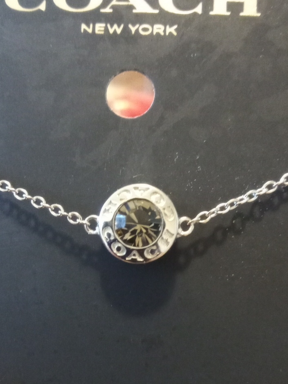 COACH Silver Compass Slider Bracelet - Picture 2 of 4